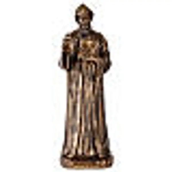 Statue Saint Charbel en résine patinée bronze 40 cm