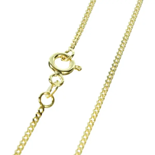 Chaine en Or 9 Carats Maille Gourmette de 45 cm