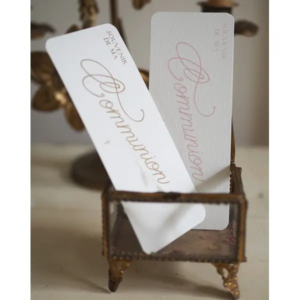 Signet de Communion rose