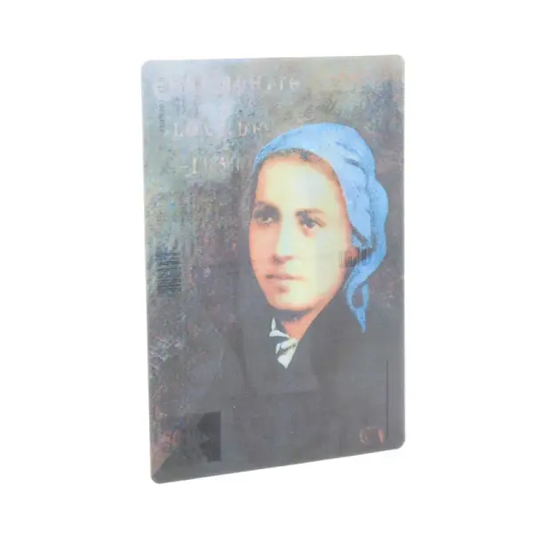 2 pieces set Our Lady of Lourdes bidimensional postcards