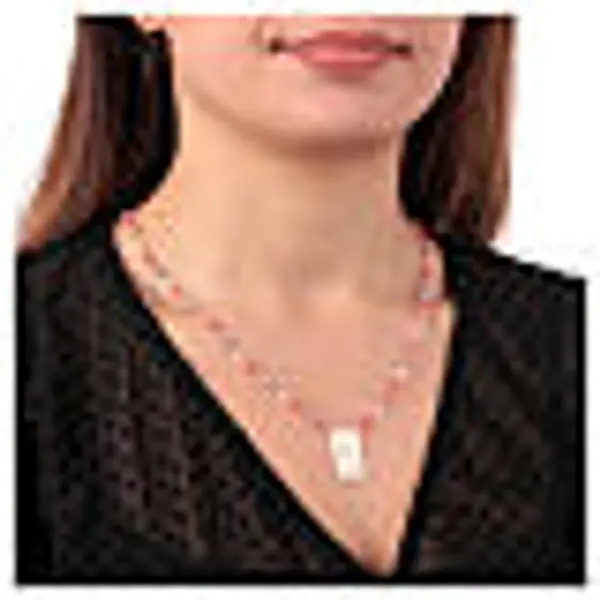 Collier argent 925 Benedictus pierres multicolores pendentif Vierge Miraculeuse