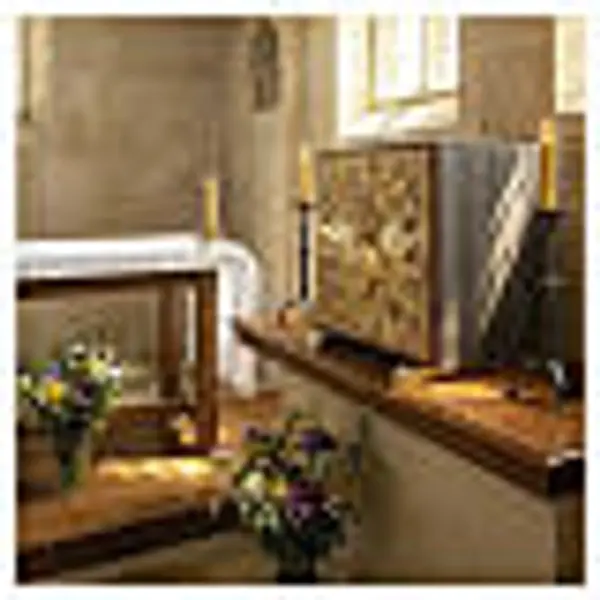 Tabernacle de table en chêne trentin gris Sacré-Cœur