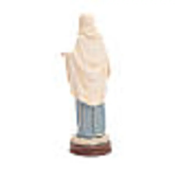 Statue Notre-Dame Medjugorje pâte à bois colorée 15 cm