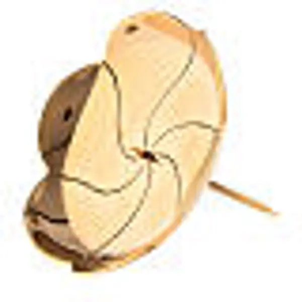 Pique couronne avent fleur lotus laiton doré 12 cm