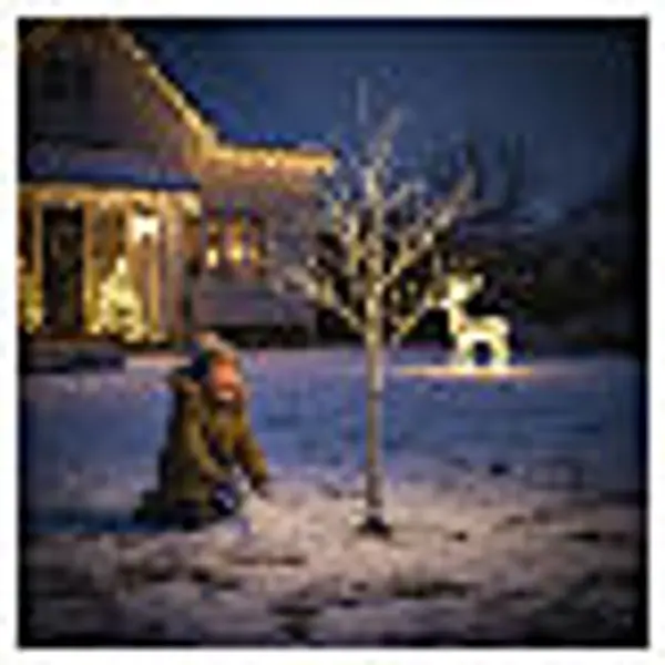 Arbre de Noël effet bois 150 cm NANOLEDs