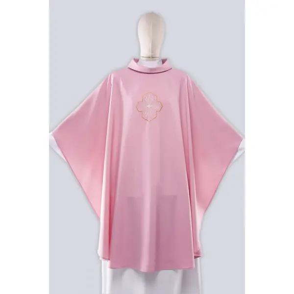 Chasuble rose brodée Gh19/r