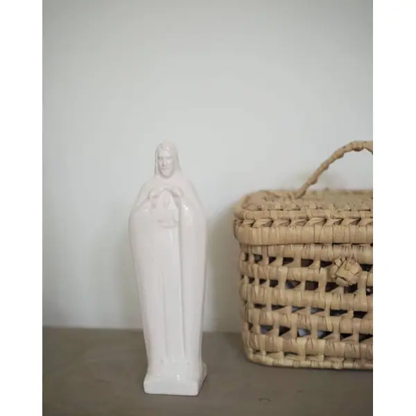 Statue du Christ en faïence française | Catho Retro