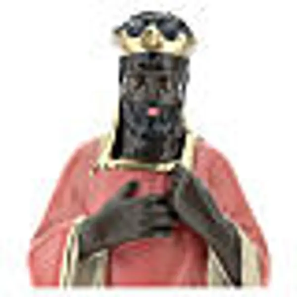 Roi Mage noir Balthazar plâtre 20 cm Arte Barsanti