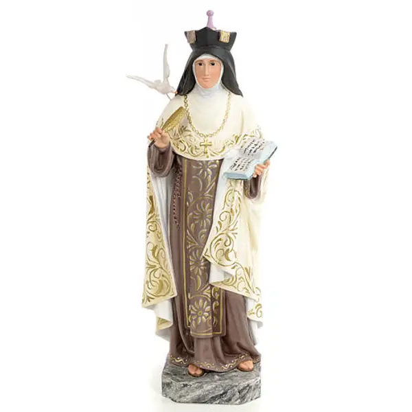 Ste Thérèse de Avila 20cm pâte à bois