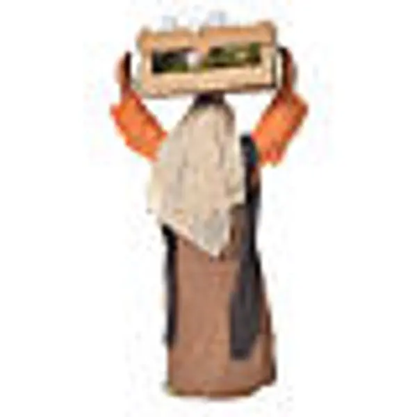 Femme avec caisse d'ail 10 cm santon crèche napolitaine
