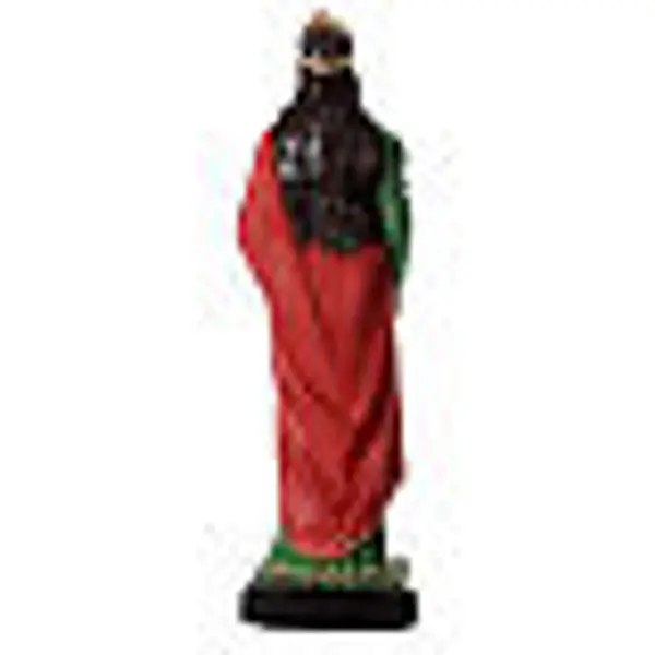 Sainte Lucie 85 cm fibre de verre colorée yeux verre