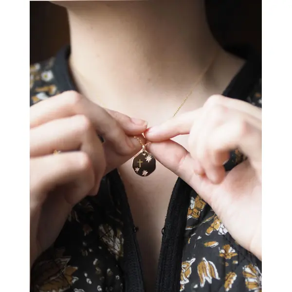 Médaille Céleste Ajourée | Or 18 carats