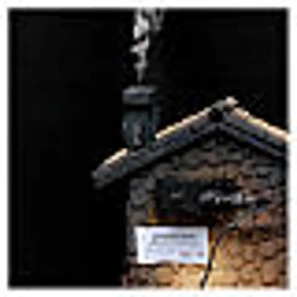 Taverne avec fumée crèche 39x30x23 cm