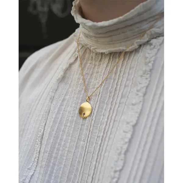 Médaille Croix Ajourée personnalisable | Or 18 carats