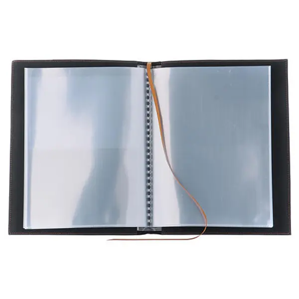 Couverture pour rite format A5 noir croix romaine argentée Bethléem