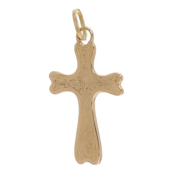 Croix bilobée pendentif or 750/00 4,5 gr