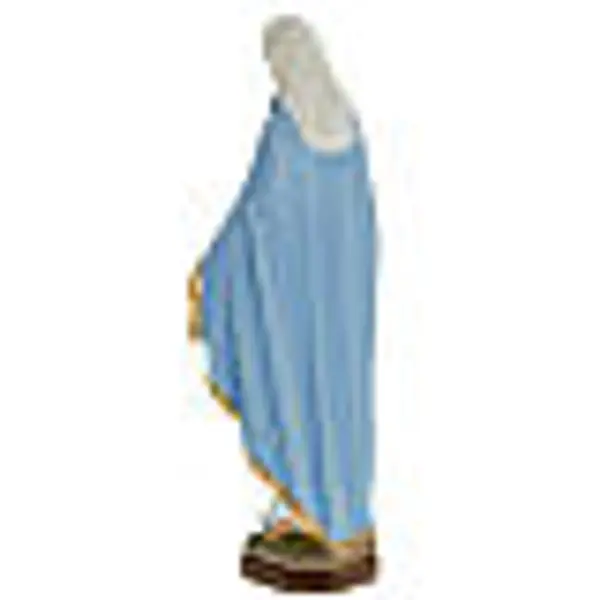 Statue Miraculeuse manteau bleu marbre 60cm
