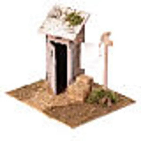 Latrine avec fil à linges 15x15x15 cm crèche 6 cm