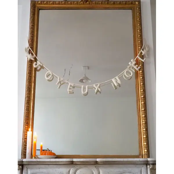 Guirlande Joyeux Noël en feutrine