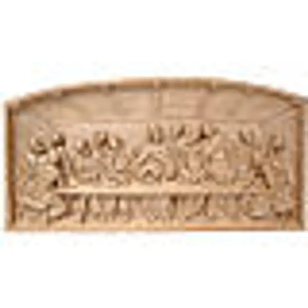 Bas-relief Cène bois Valgardena patiné