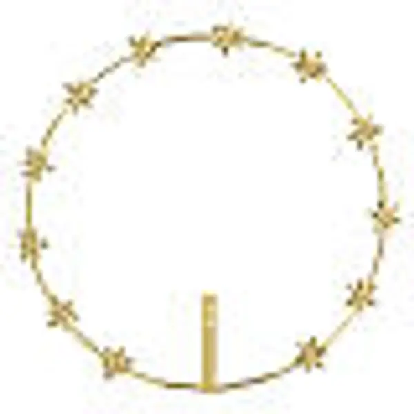 Auréole laiton étoiles à 6 branches d. 25 cm