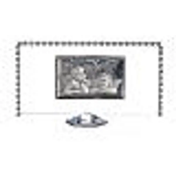 Cadre rectangulaire Anges et strass 12x6 cm