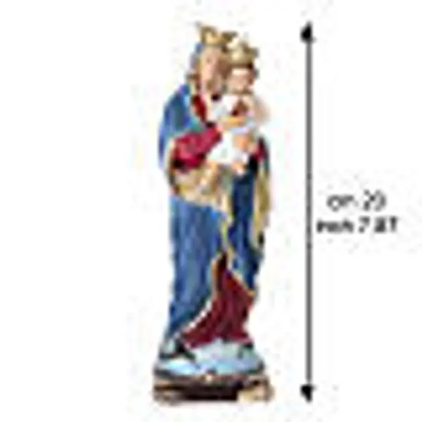 Statuette Vierge du Sacré-Cœur avec l'Enfant Jésus 20 cm