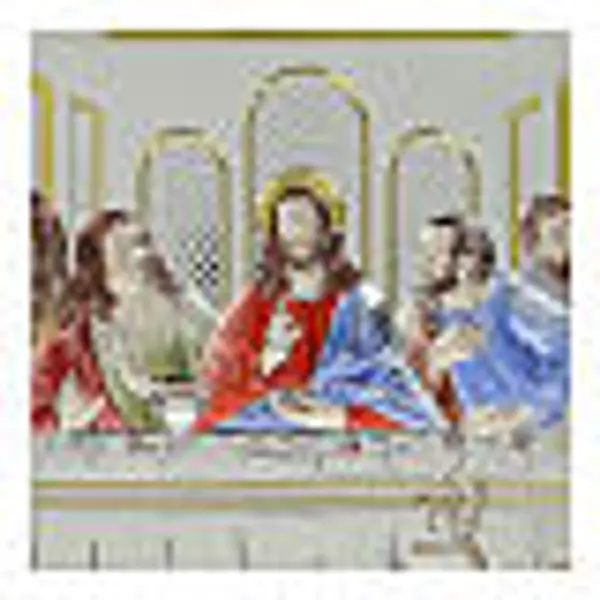 Cène tableau bilaminé coloré Valenti Argenti 45x90 cm