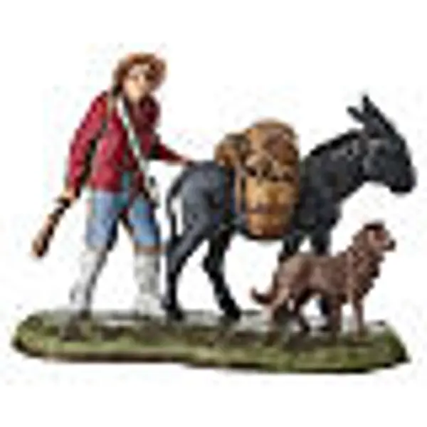 Homme avec âne pour crèche Moranduzzo 6 cm