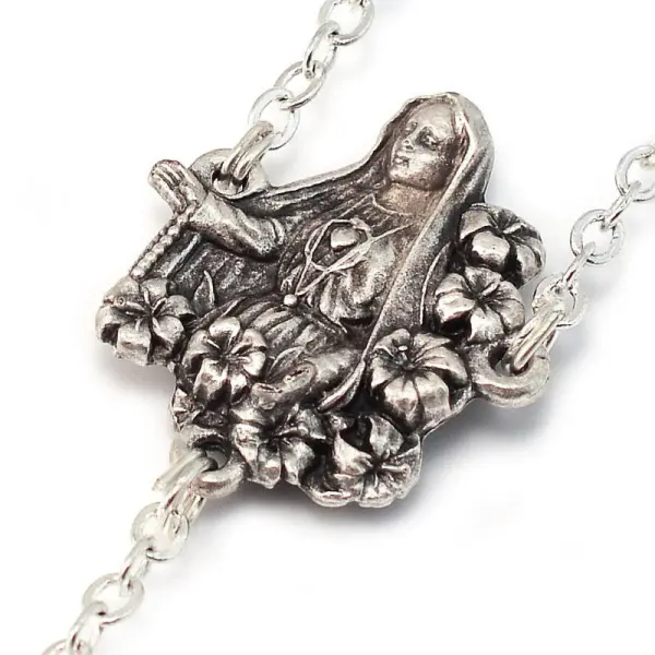 Chapelet de Fatima 7mm en verre