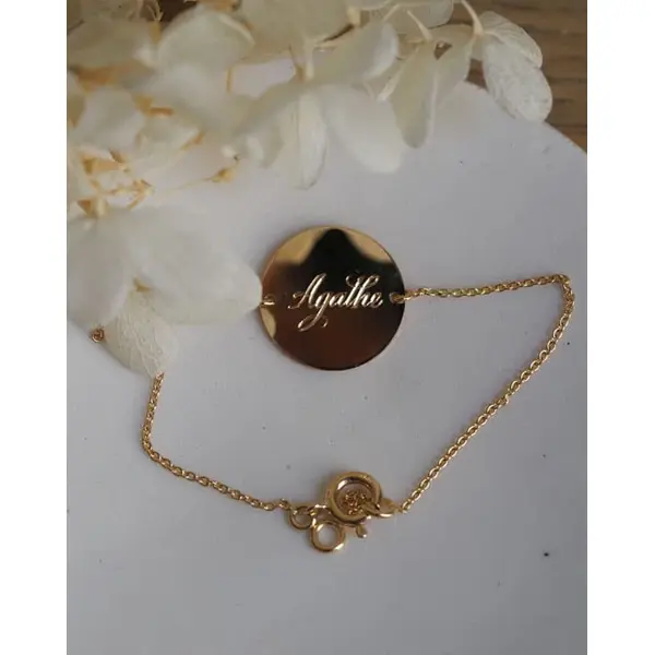 Gourmette Arbre de Vie enfant | Or 18 carats