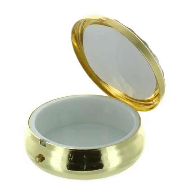 Golden Lourdes Pyx 5.5cm diameter