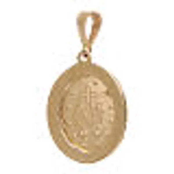 Pendentif Médaille Miraculeuse 18K or jaune strass 2,6 gr