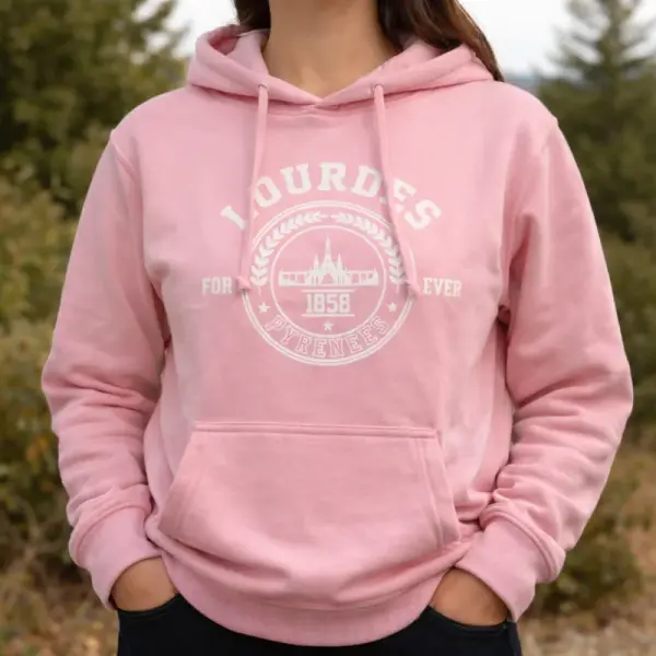 Lourdes Forever pink Sweat Shirt