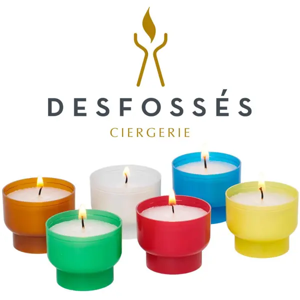 Lumignon écoresponsable godet végétal - Veilleuse votive 6h, 6 couleurs