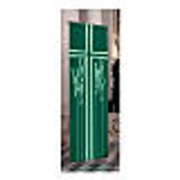 Bannière Slabbinck verte croix et épis de blé 300x100 cm