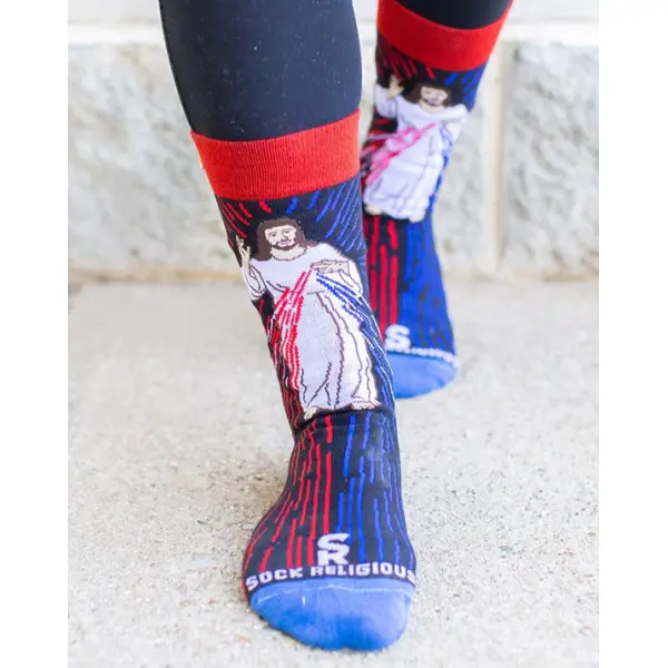 Chaussettes Jésus Miséricordieux Adulte