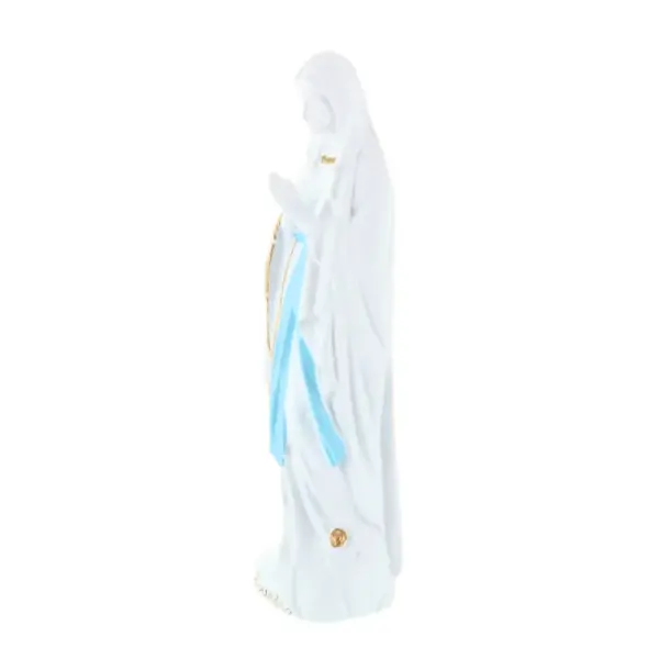 Statue Vierge Marie épurée en résine pour l'extérieur 30 cm