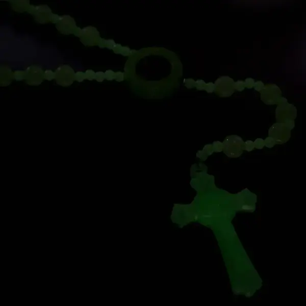 Glow-in-the-dark Saint Benedict rosary