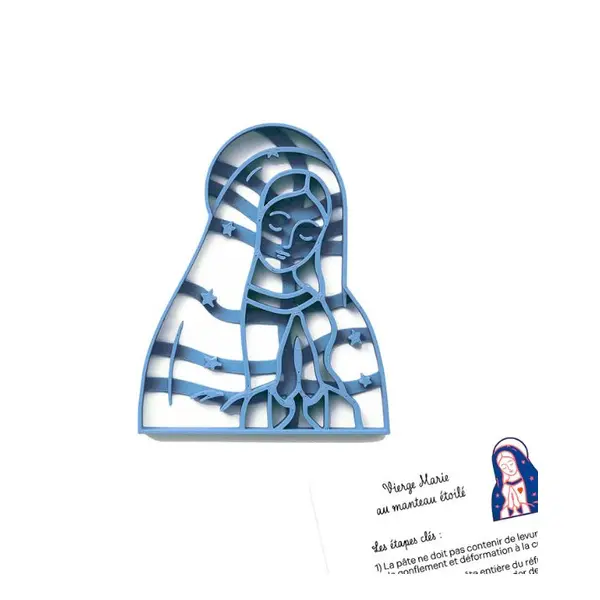 Emporte-pièce Vierge Marie au manteau étoilé