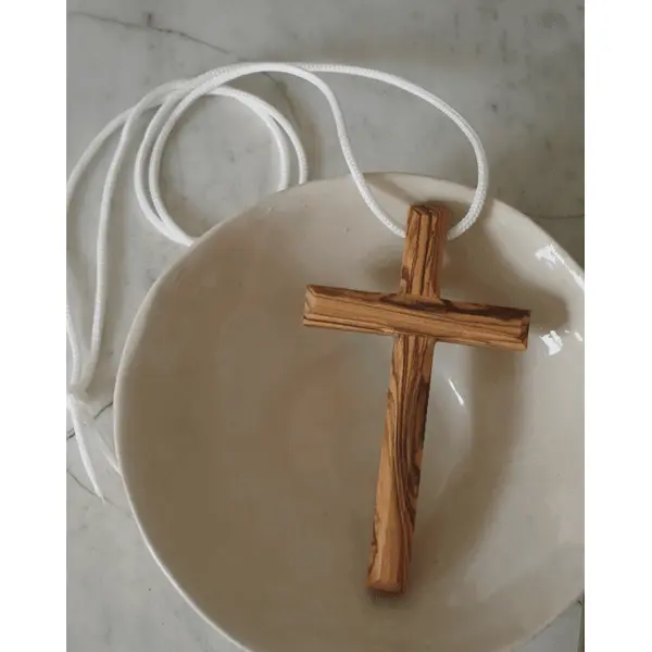 Croix d'aube en bois d'Olivier | 10 cm