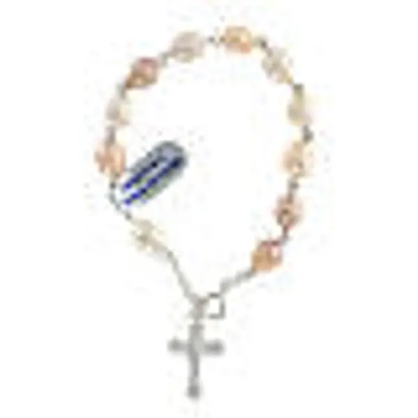 Bracelet dix grains en argent et perles de ruisseau