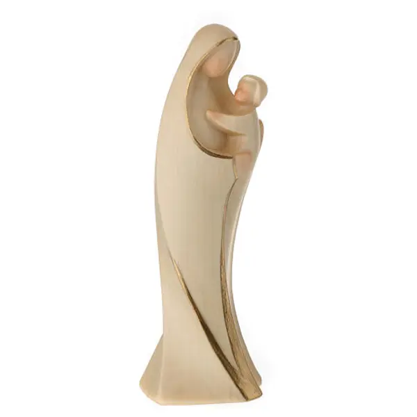 Madonna Alma statue Vierge à l'Enfant bois d'érable effet albâtre