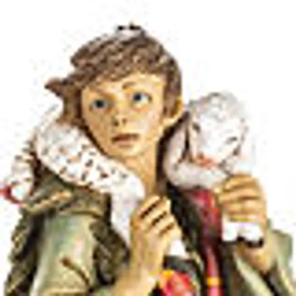 Berger avec mouton crèche Fontanini 65 cm résine