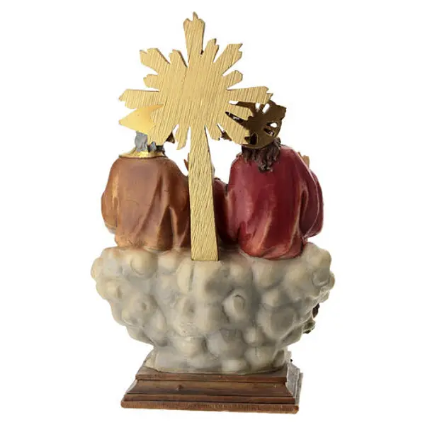 Sainte Trinité statue résine colorée 20x10x8 cm
