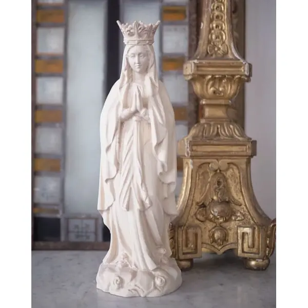 Statue Vierge Marie couronnée - 30cm