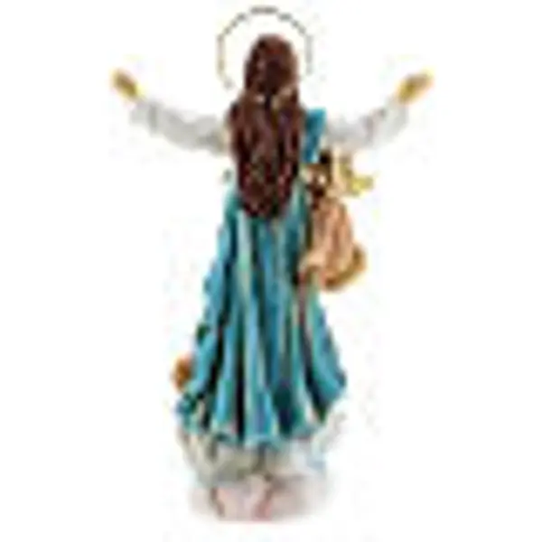 Assomption Marie anges statue résine 18x12x6 cm