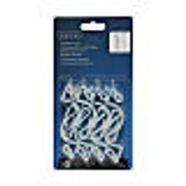 Crochets en plastique blanc int/ext 7 cm