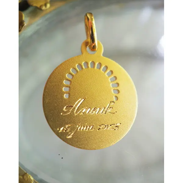Médaille Regina Angelorum | Or 18 carats