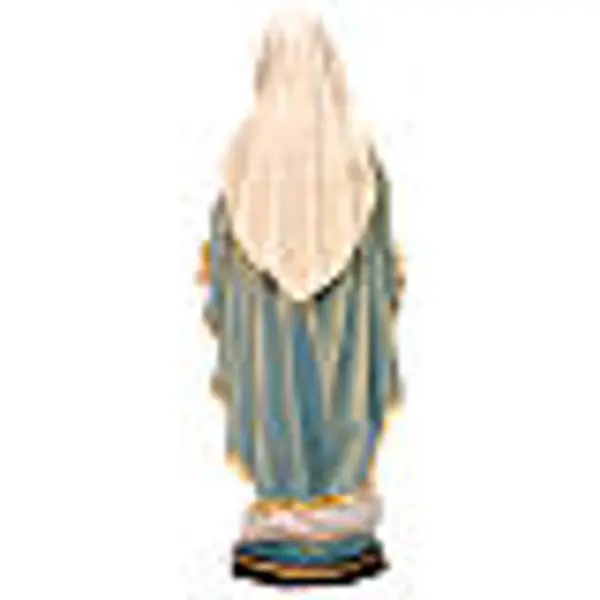 Statue Vierge Miraculeuse bois peint Val Gardena
